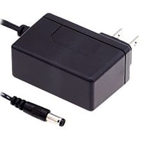 Fuente de alimentación, AC-DC, montaje de la pared, enchufe de US, 2 perno, 12W, 5V, 2.4A, 80-264V adentro