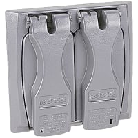 La cubierta a prueba de mal tiempo del receptáculo de la Mover de un tirón-Tapa de Universial de dos cuadrillas, fundió el cinc a troquel