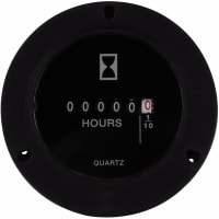 Metro de E/M hora, reborde 115Vac, 2.8-En Rnd, 3-Hole