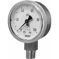La galga de presión, análogo, 2.5 ", 5000 PSI, 1/4 " NPT, baja el montaje, 304SS/316SS