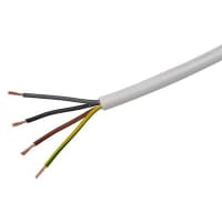 Power Cable 4 Wires Stranded White LSZH PVC 3184B 15AWG los 328ft (el 100m)