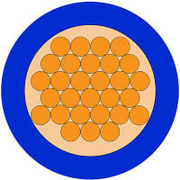 CABLE el 100M del AZUL de N07V-K los 4.0MM