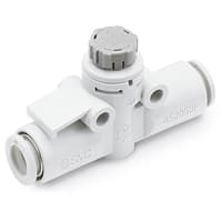 Regulador en línea de la velocidad, tamaño 1/8, para el tubo de 4m m OD, presión 1MPa, serie de AS2F