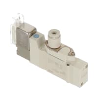 Válvula de solenoide, posición portuaria sola, aire, 24 VDC, de 5 2 SERIE SYJ3000