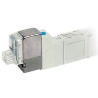 La válvula de solenoide, 5 puerto, 2 coloca el doble, 24VDC, C6 Rc, L enchufe, SY3000series