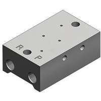 Múltiple, 8 estaciones, 3 válvula de solenoide portuaria, serie SS3YJ3