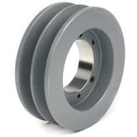 Polea del V-Belt; polea acanalada; alesaje del buje; QD; SH; 6.0 " OD; surco 2; correa 3V; hierro fundido