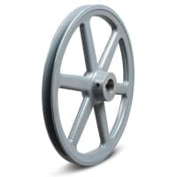 Polea acanalada de FHP; Polea del V-belt; alesaje del buje; QD; Cuarto de galón; 13.75 " OD; A; B; 5L; 4L; Correa; 1 surco