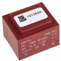 TRANSFORMADOR 1.5VA 1X12 O/P del MONTAJE del PWB