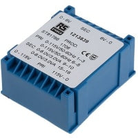 TRANSFORMADOR 6VA 2X6V del PWB del PERFIL BAJO