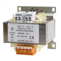 TRANSFORMADOR 2X115V del AISLAMIENTO del PANEL 160VA
