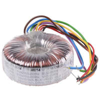 El transformador 50VA 2 de Toroidal hizo salir 115VAC, 230VAC primario 2 x 15VAC secundario