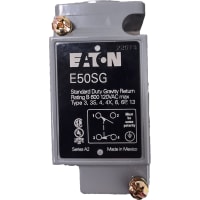 Interruptor de límite, cuerpo enchufable solamente, 240V, 5A, IP67