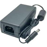 Fuente de alimentación, AC-DC, externo, de escritorio, C14, 65W, 12V@5A, 90-264V adentro