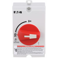 INCLUIDO, UL508, 3P/30A, DISCO ROTATORIO de NON-FUSIBLE, GREY/RED