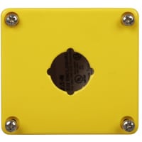 1-Hole Yellow-Cover Encl 2.68 " W X 2.96 " H X 2.36 " D