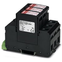El protector de oleada, tipo 1, 3 acanala, 277/480 VAC, alambre 4. VAL-US-277/80/3+0-FM