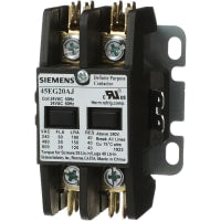 Contactor definido del propósito, 2-Pole, 30A, 24VAC bobina, serie 45 de la clase