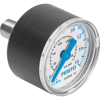 Galga de presión, 40m m, G1/8, 0-16 bar/0-232PSI