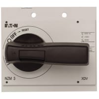 Manija rotatoria; Bloqueable; Negro; Para el interruptor-desenganche, interruptor de la energía