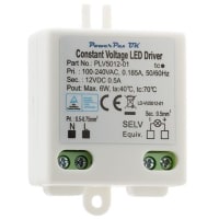 Miniatura del conductor 100-240VAC 50/60Hz 12VDC 500mA 6W IP20 de la fuente de alimentación LED