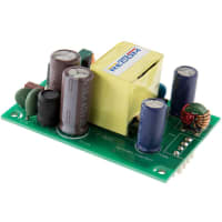 Fuente de alimentación, AC-DC, marco abierto, montaje del PWB, 60W, 5V, 8A, 80-264V adentro, RACM60 Serie