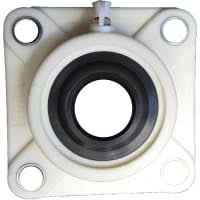 Mounted Bearing, 4 Bolt Side Flange, and Insert, el 1-1/2in Shaft de Plastic Housing