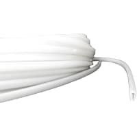 Barre el broche de presión en el perfil, UHMW blanco, 100 bobina del pie, para caber el carril del 1/16in