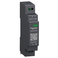 Fuente de alimentación, AC-DC, 24V, 0.4A, 100-240V adentro, monofásico, carril del estruendo, serie de ABLM