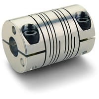 Emita el acoplador, estilo de la abrazadera 6-Beam, alesajes 10mmX10m m, OD 38.1m m, L 57.2m m, Al 7075