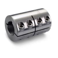 Acoplador rígido, 1-Pc, alesaje 15mmX15m m, chaveteras 5mmX5m m, OD 34m m, L 50m m, 303 SS
