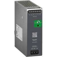 Fuente de alimentación, AC-DC, 24V, 5A, 100-240V adentro, monofásico, carril del estruendo, serie de ABLS