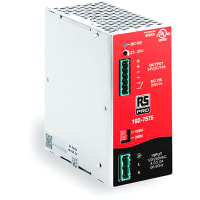 El estruendo cerca salida de la fuente con barandilla de alimentación 1-Phase 120/240VAC 47-63Hz Input/24VDC 10A 240W