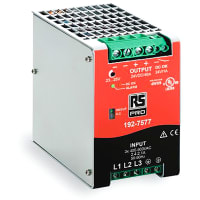 El estruendo cerca salida trifásica de la fuente con barandilla de alimentación 340-550VAC 47-63Hz Input/24VDC 40A 960W