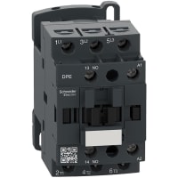 Contactor fácil del IEC de TeSys DPE, 18A, 3P, 7.5 CABALLOS DE FUERZA en 480 VAC, nonreversing, 24V 50/