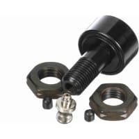 Seguidor de leva métrico cilíndrico, SR. del perno prisionero, ranura del destornillador, 22m m RD, sellados