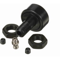 Cylindrical Metric Cam Follower, Stud Mount Roller, 30m m RD, Screwdriver Slot