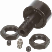 Seguidor de leva métrico cilíndrico, SR. del perno prisionero, ranura del destornillador, 35m m RD, sellados