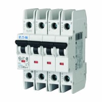 CURVA de la UL 489 MCB 480VAC 4P 16 A.C. de FAZ-NA