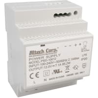 Fuente de alimentación, carril del estruendo, 100W, CA 85-264V adentro, C.C. 12V hacia fuera, 7.1A, serie de PSD