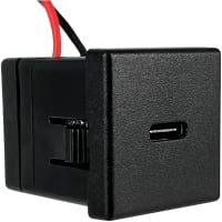 Receptáculo de la fuente de alimentación del USB, 10 vatio, 5 voltio, tipo Snap-in C del USB 2A