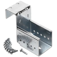 Carril de guía que sostiene el soporte con la parada del extremo y con el sistema de la asamblea