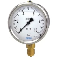 Galga de presión inferior del tubo del bordón de la entrada, acero inoxidable, 3conexión8 de /