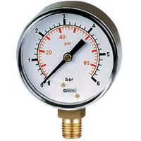 0-160 DIAL 1/4 de la GALGA de PRESIÓN de la PSI los 50MM " B