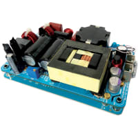 Fuente de alimentación, AC-DC, 550W, 24V, marco industrial, abierto, serie WLC550