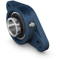 Unidad de cojinete de bolas bridada אליפטי tornillos de fijación; D.I. 75 mm