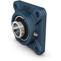 Unidad de cojinete de bolas con brida cuadrada, tornillos de fijación, 38.1 mm ID