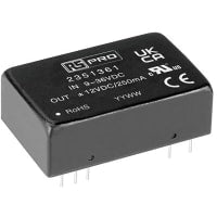 Salida encajada 12VDC, 9-36VDC entrada de la fuente de alimentación del modo del interruptor (SMPS), 0.25A, 6W