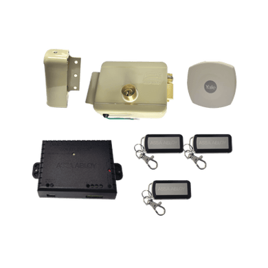 Kit Cerradura Eléctrica 321DC Derecha y Hub para Apertura a través de SmartPhone , compatible con Yale CONNECT