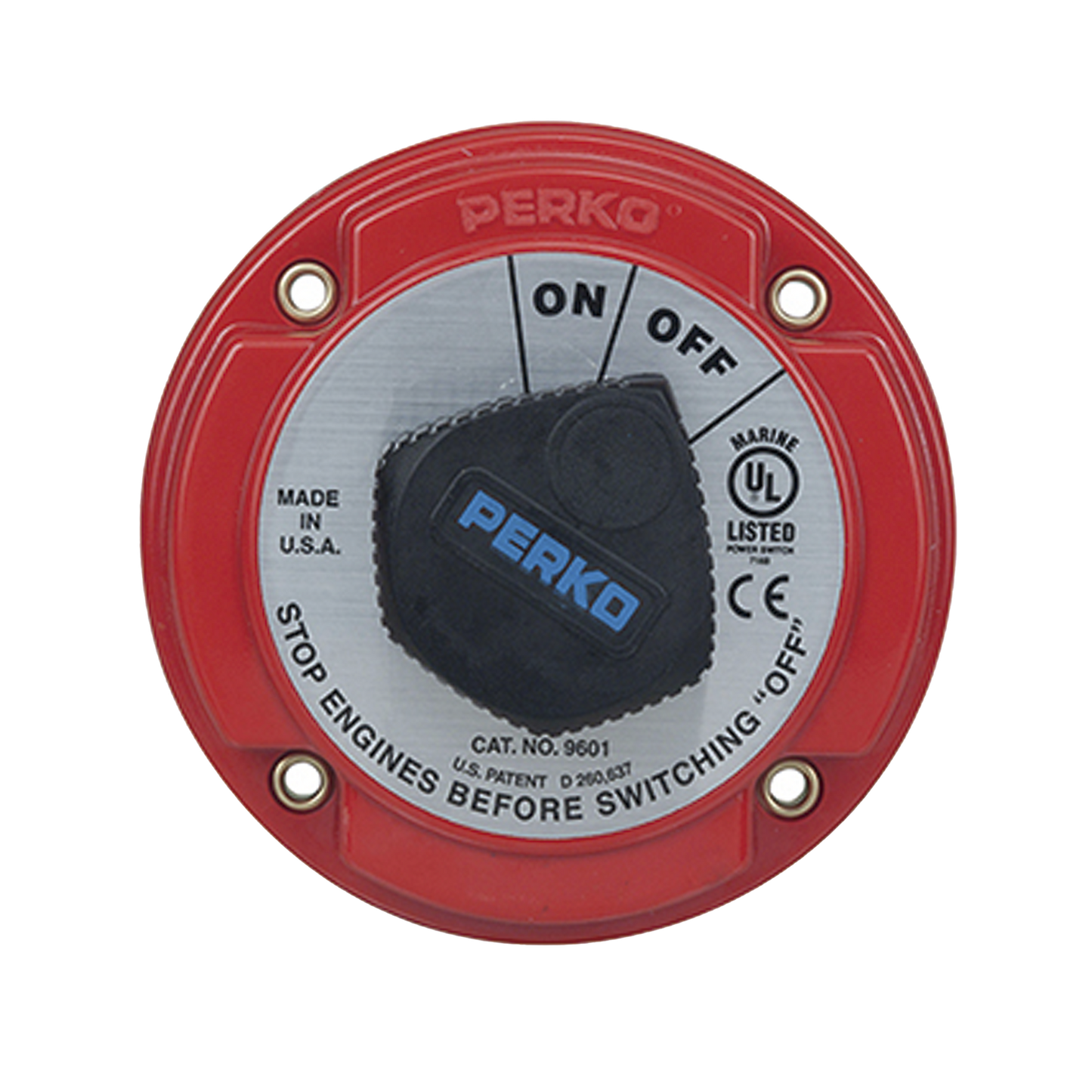 Switch Selector de BaterÃa On / Off de Servicio Mediano, para Sistemas Eléctricos Marinos